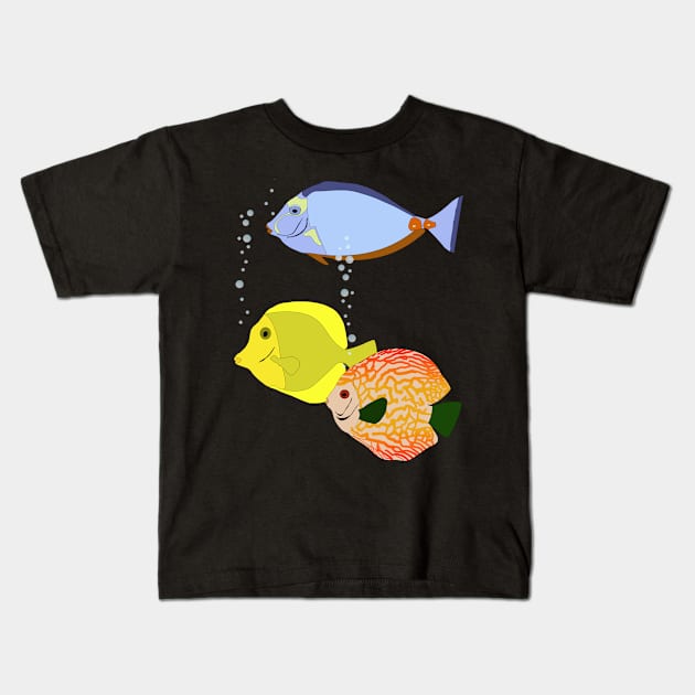 Drei Fische Kids T-Shirt by Guth